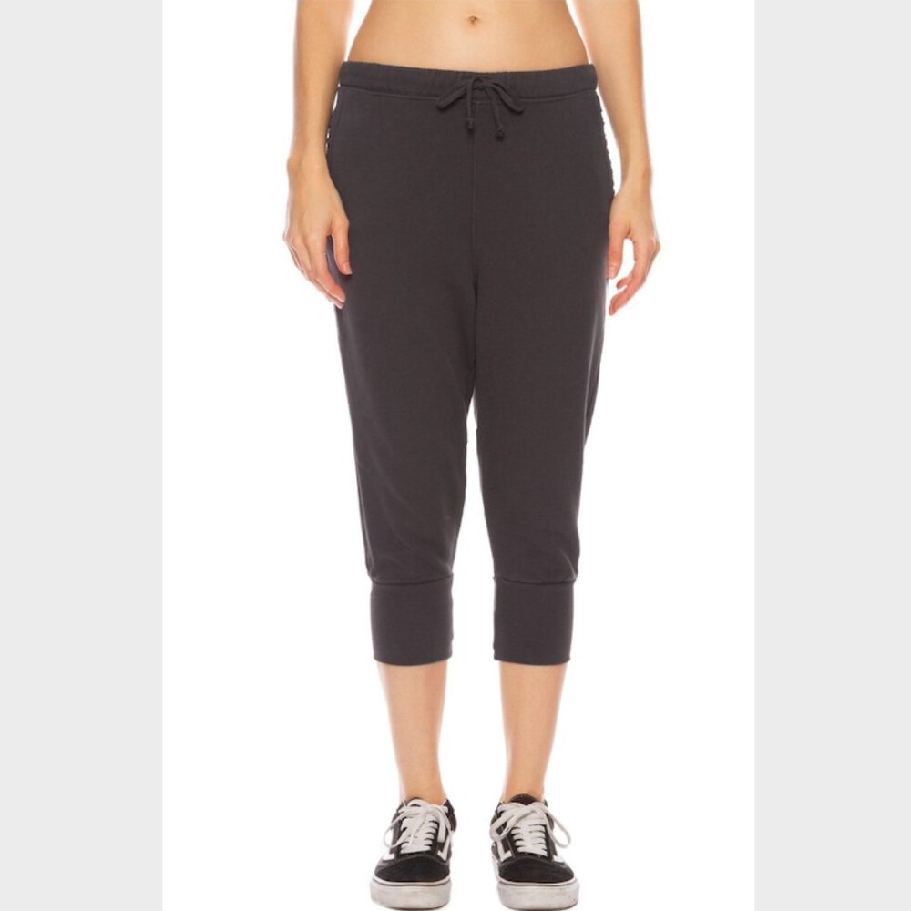 Frank & Eileen Tee Lab Super Crop Triple Fleece Sweatpants Size: M Gray - Picture 10 of 16